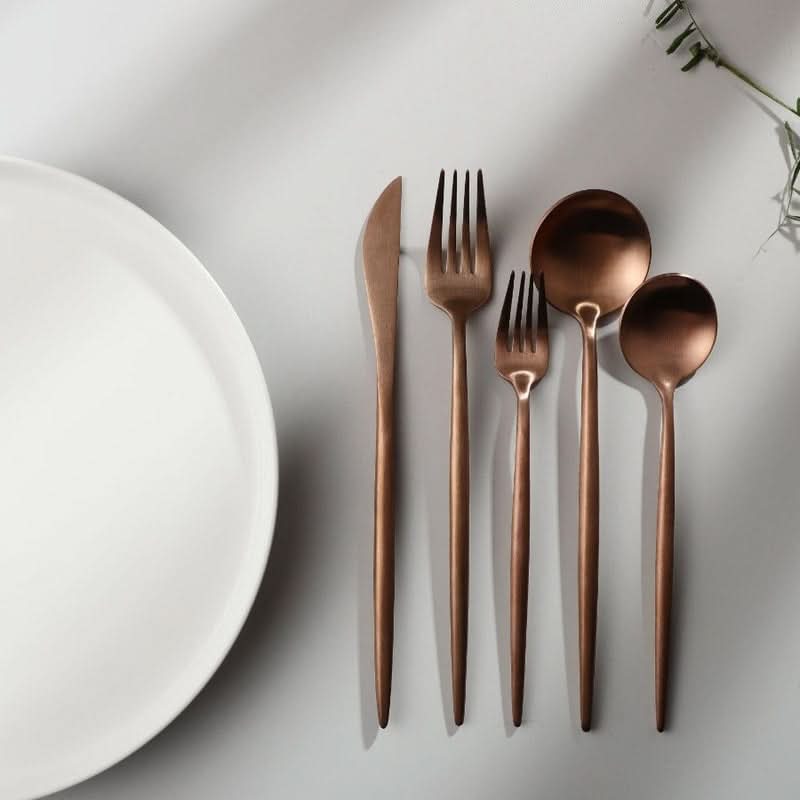 Skanto | Minimalist Bestikksett i Rustfritt Stål