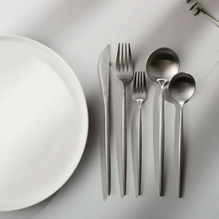 Skanto | Minimalist Bestikksett i Rustfritt Stål