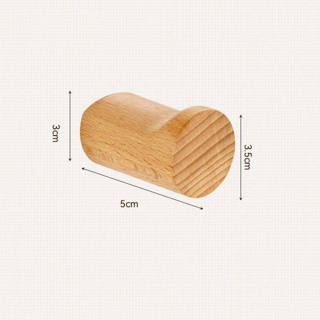 Skanto | Minimalist Bøk Tre Veggmontert Krok