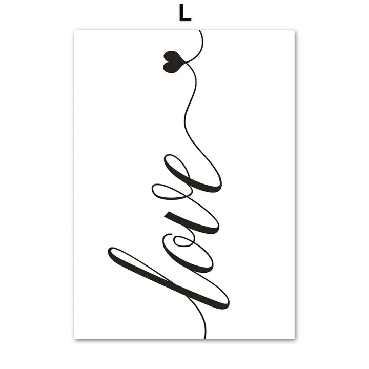 Minimalistisk abstrakt svart-hvitt skjønnhet figur kunst linjekunst kunstverk lerretsutskrifter bilder for stue soverom salong kunst dekor | Skanto