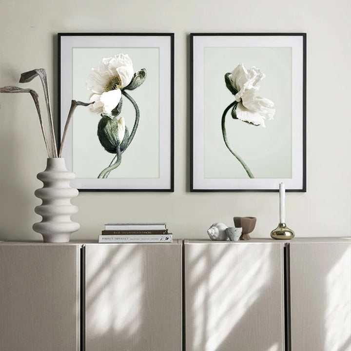 Minimalistisk abstrakt floral veggkunst Fine-Art lerretsutskrifter inspirerende sitat plakat galleri veggbilder for stue soverom kunstdekor | Skanto