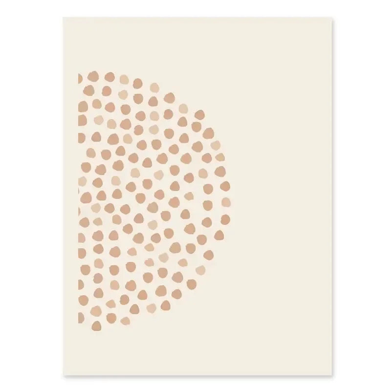 Minimalistisk abstrakt geometrisk månefaser linjekunst veggkunst fine art lerrettrykk bilder for moderne leilighet stue nordisk interiør | Skanto