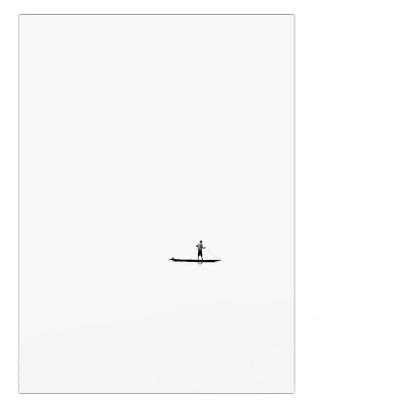 Minimalistisk Svart Hvit Arkitektonisk Abstrakt Veggkunst Fine Art Lerretsutskrifter Bilder For Moderne Leilighet Stuekunst For Moderne Innredning | Skanto