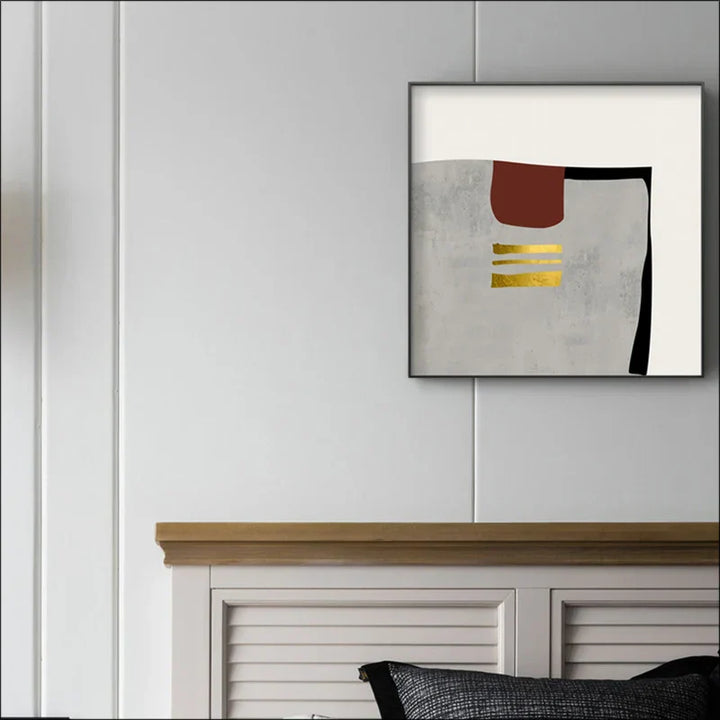 Minimalistisk samtids fargeblokk abstrakt veggkunst Fin kunst lerretstrykk Bilder for moderne leilighet Stue Soverom kunstdekorasjon | Skanto