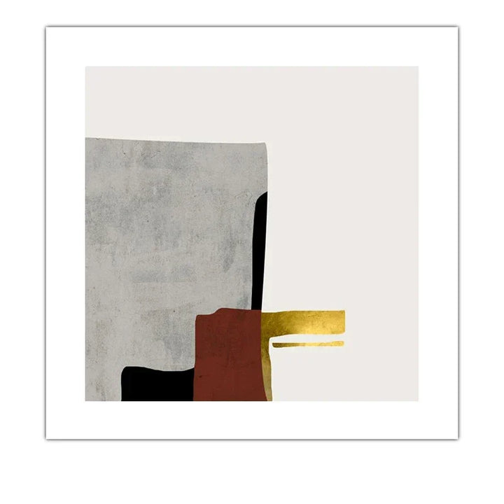 Minimalistisk samtids fargeblokk abstrakt veggkunst Fin kunst lerretstrykk Bilder for moderne leilighet Stue Soverom kunstdekorasjon | Skanto