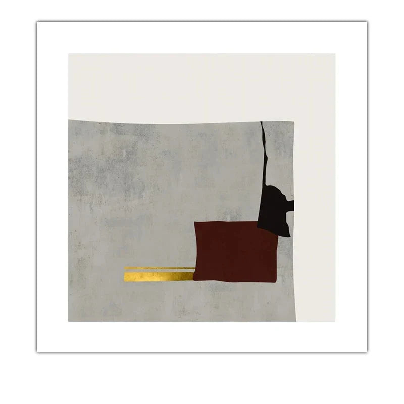 Minimalistisk samtids fargeblokk abstrakt veggkunst Fin kunst lerretstrykk Bilder for moderne leilighet Stue Soverom kunstdekorasjon | Skanto