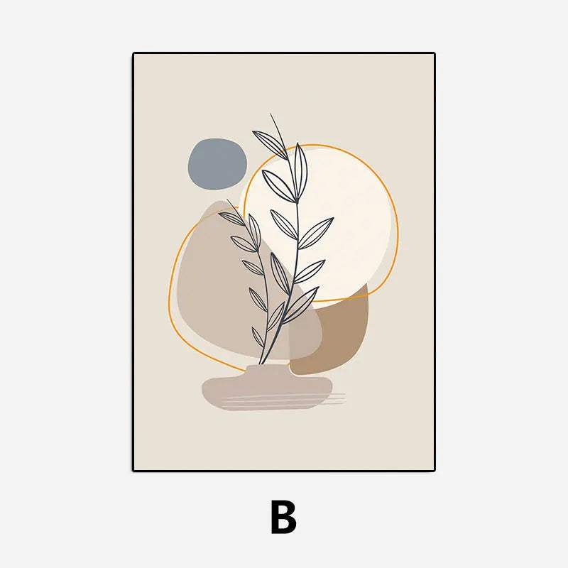 Minimalistisk naturlig stilleben veggkunst Fine Art lerretsutskrifter nøytrale farger nordiske bilder for stue spisestue soverom kunst dekor | Skanto