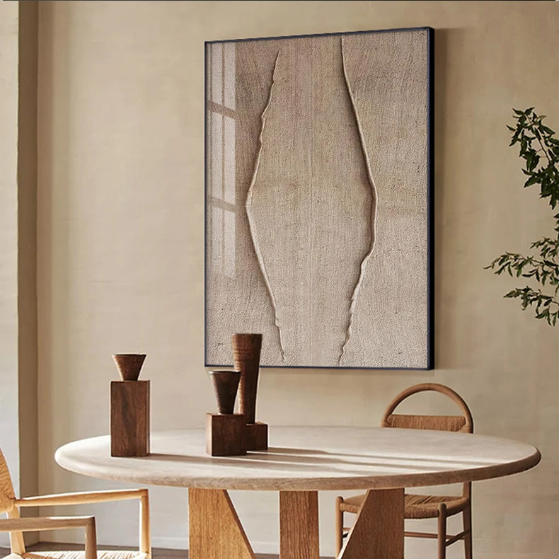 Minimalistisk urban teksturell abstrakt veggkunst Fine Art lerretsutskrifter nøytrale farger bilder for moderne leilighet stue hjemmekontor kunst dekor | Skanto