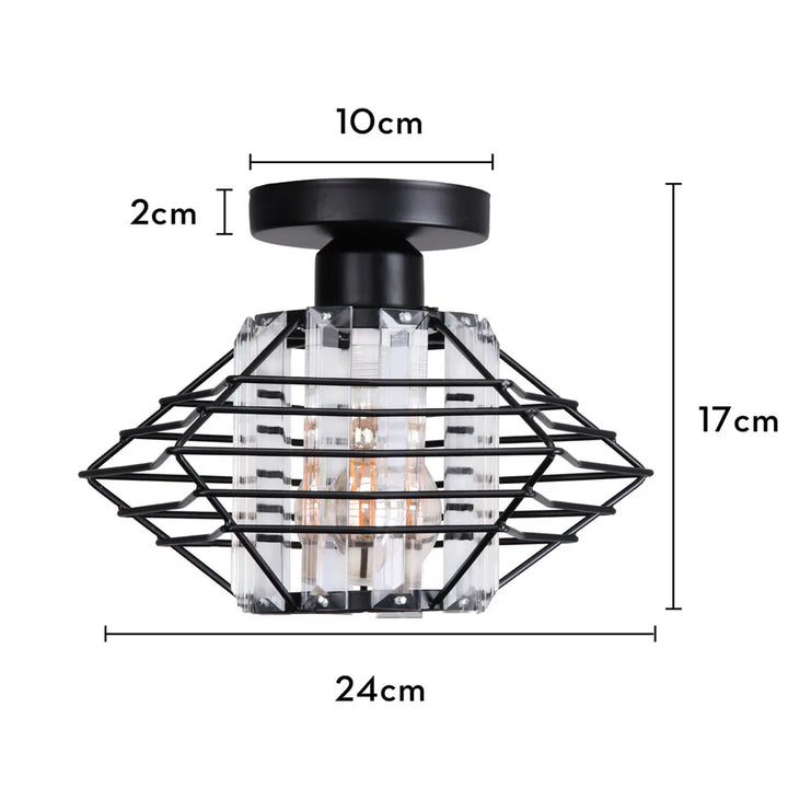 Moderne Krystall Taklampe – Elegant Nordisk Taklampe for Stue og Gang | Skanto