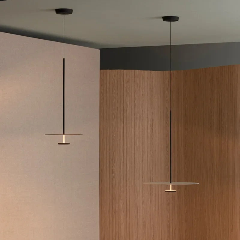 Moderne elegante LED-ring pendellampe „ElegantArc“ – minimalistisk design for stue og spisestue