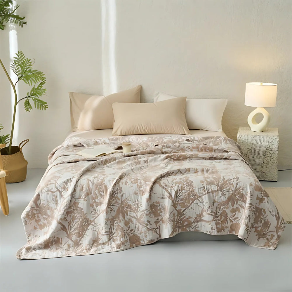 Skanto | Mirel All-Season Cotton Floral Blanket