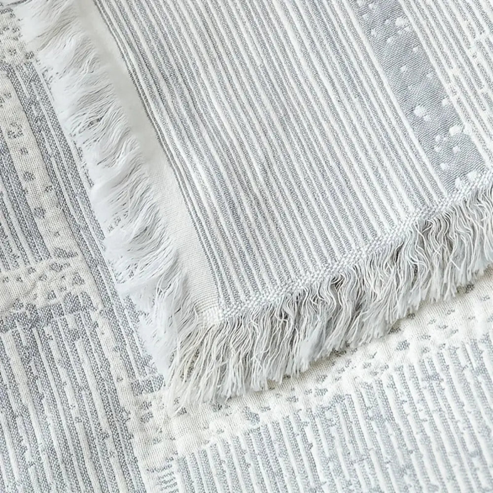 Skanto | Blandet Tone Geometrisk Bomullsteppe