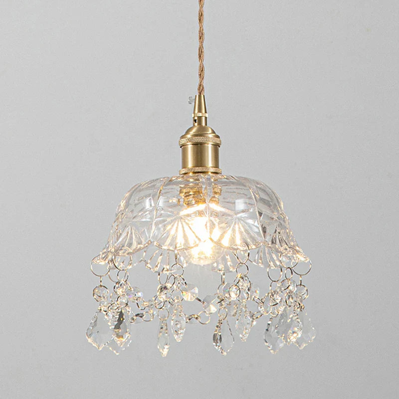 Moderne Glasspendellampe – Krystallklar design for stue og spisestue | Skanto