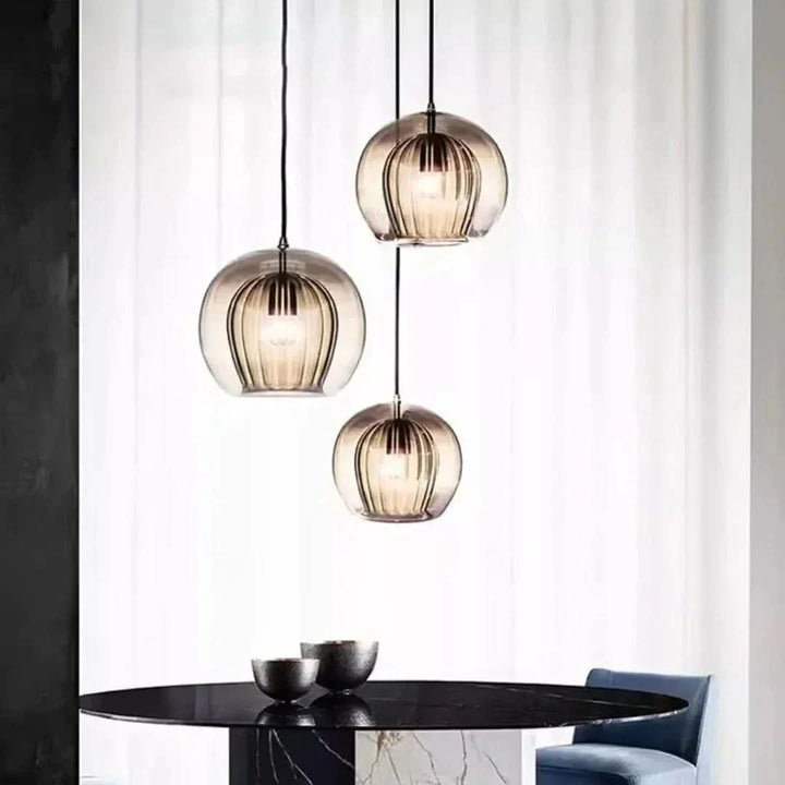 Skanto | TimberGlow - Moderne Glass Pendellampe