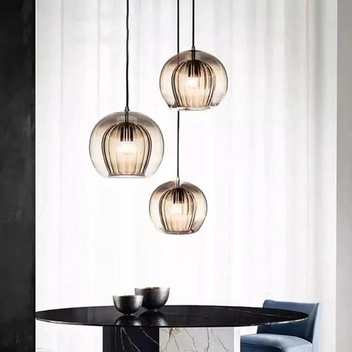 Skanto | TimberGlow - Moderne Glass Pendellampe