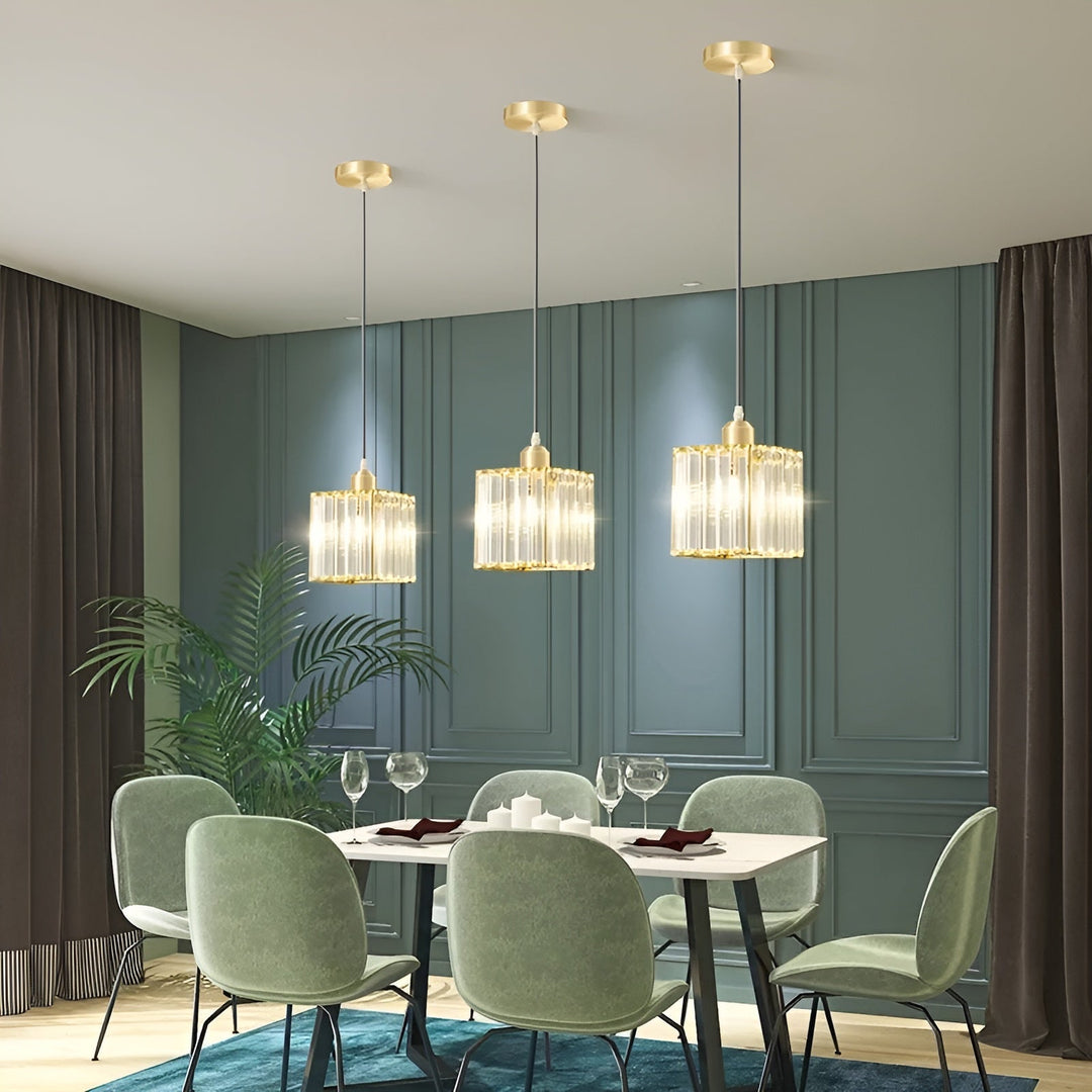 BrilliantGlow Light - Elegant K9 Krystall Pendellampe | Skanto