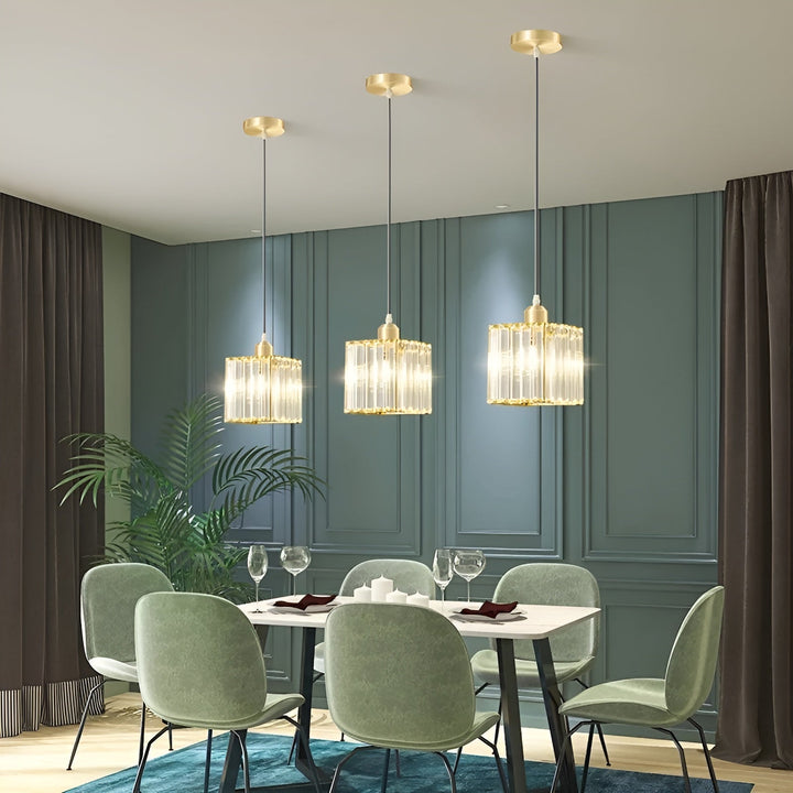 BrilliantGlow Light - Elegant K9 Krystall Pendellampe | Skanto