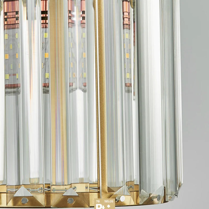GlinsterLicht - Luksus K9 Krystall-Pendellampe med LED-belysning for stue eller spisestue