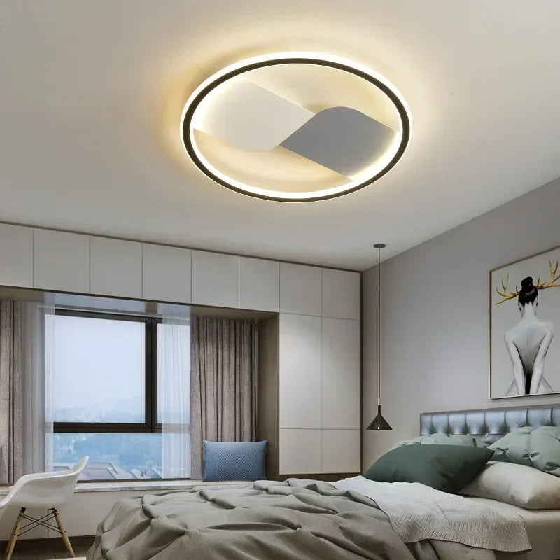 Moderne LED taklampe med rundt design – Dimmbar for soverom og stue | Skanto