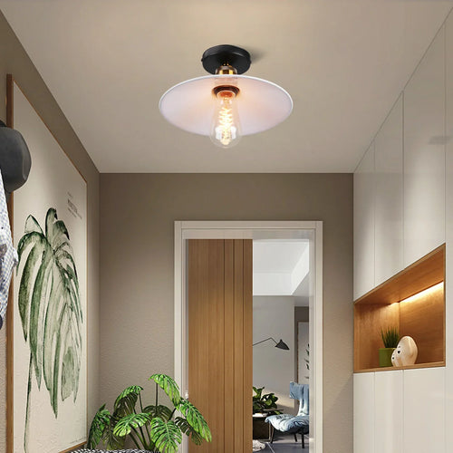 Vintage taklampe i industriell stil, metallampe for stue eller soverom, LED-kompatibel | Skanto