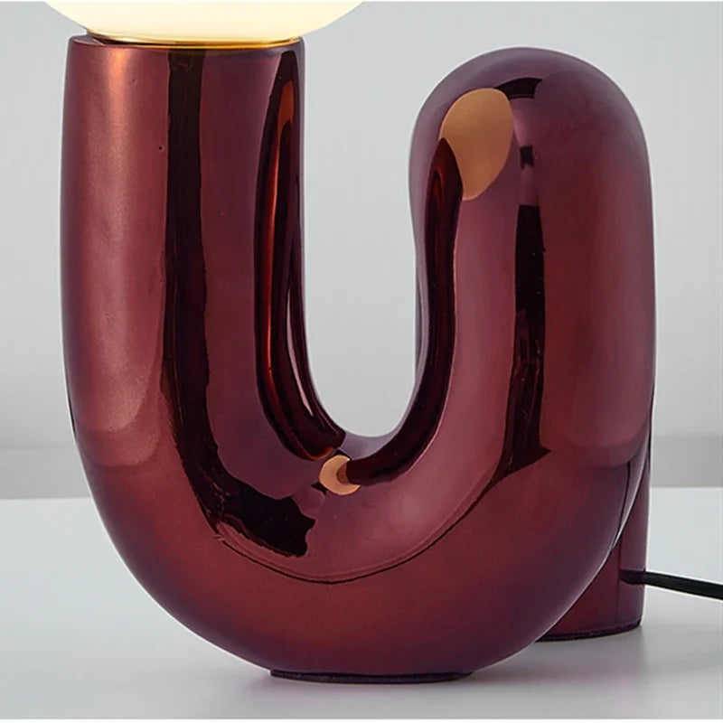 GlassSphere - Moderne glassfakkelampe | LED bordlampe for en moderne atmosfære | Skanto