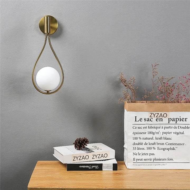 Elegant drop vegglampe for tidløs stil | Skanto