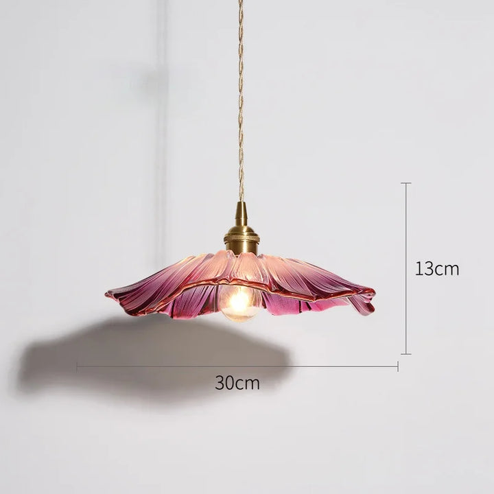 FloraGlimmer - Moderne Skantoomformede Pendellampe | Glass Design | LED Belysning for Stue og Spisestue | Skanto