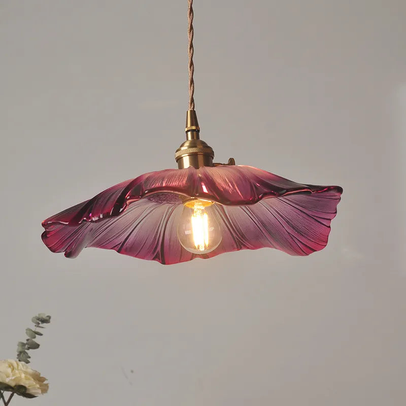 Skanto | FloraShine Light - Elegant Blomster Glass Pendelampe