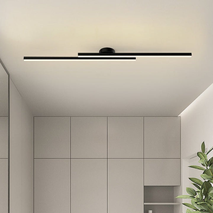 Skanto | Moderne Aluminium Semi Flush Mount LED Taklampe | Minimalistisk Design for Stue. Soverom & Gang