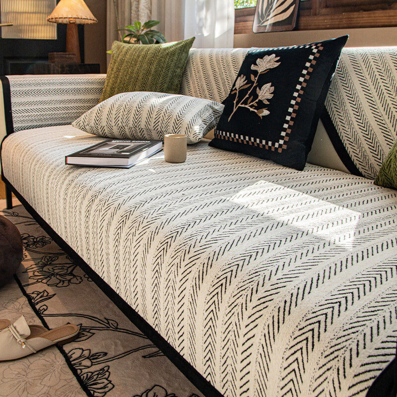 Moderne Chenille Stoff Anti-Ripekk Non-Slip Sofaputetrekk | Skanto