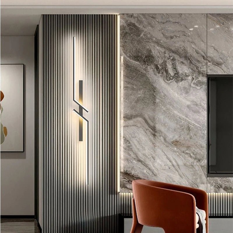 Kreativ LED-vegglampe med stripedesign | Moderne design