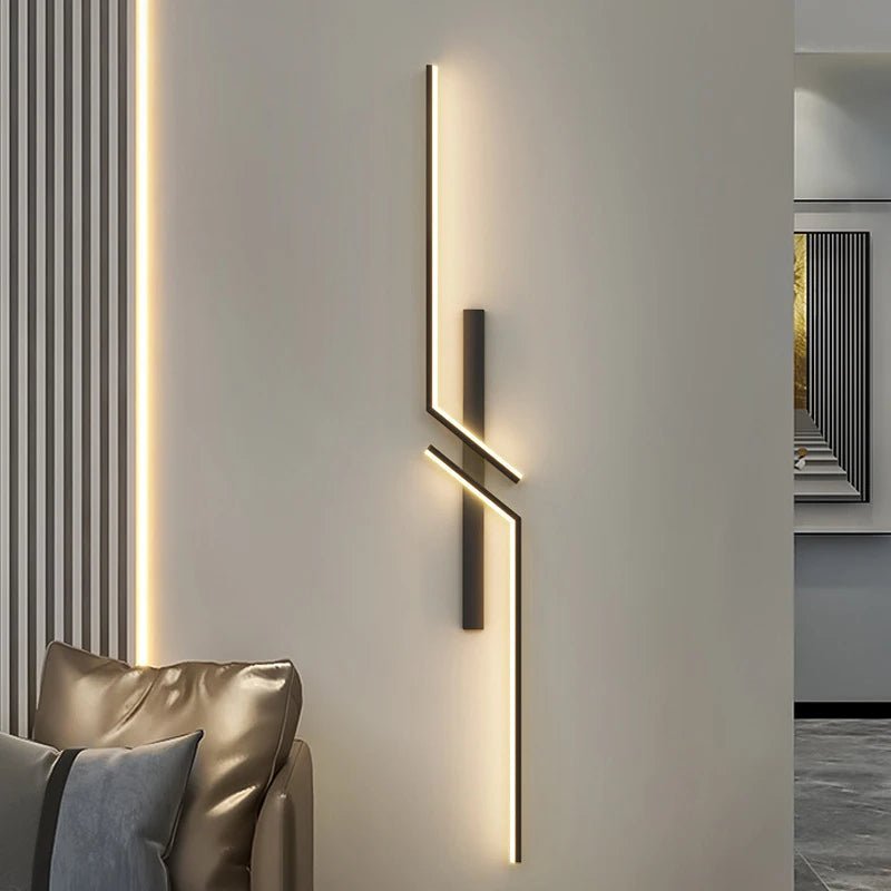 Kreativ LED-vegglampe med stripedesign | Moderne design