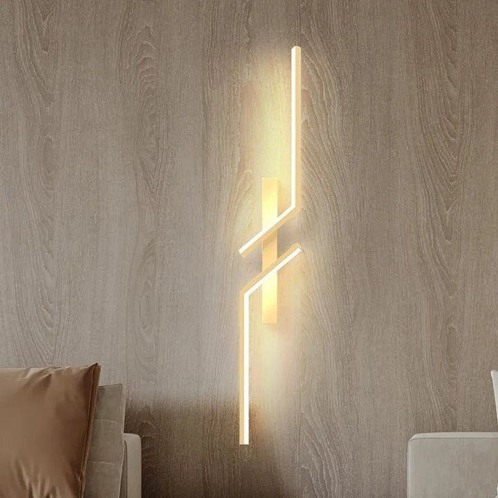 Kreativ LED-vegglampe med stripedesign | Moderne design