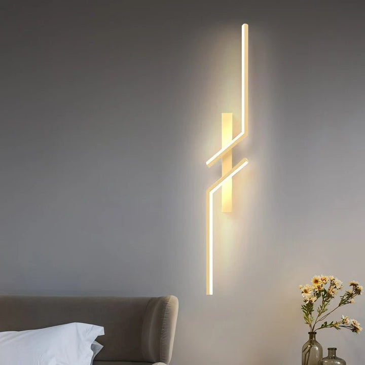 Kreativ LED-vegglampe med stripedesign | Moderne design