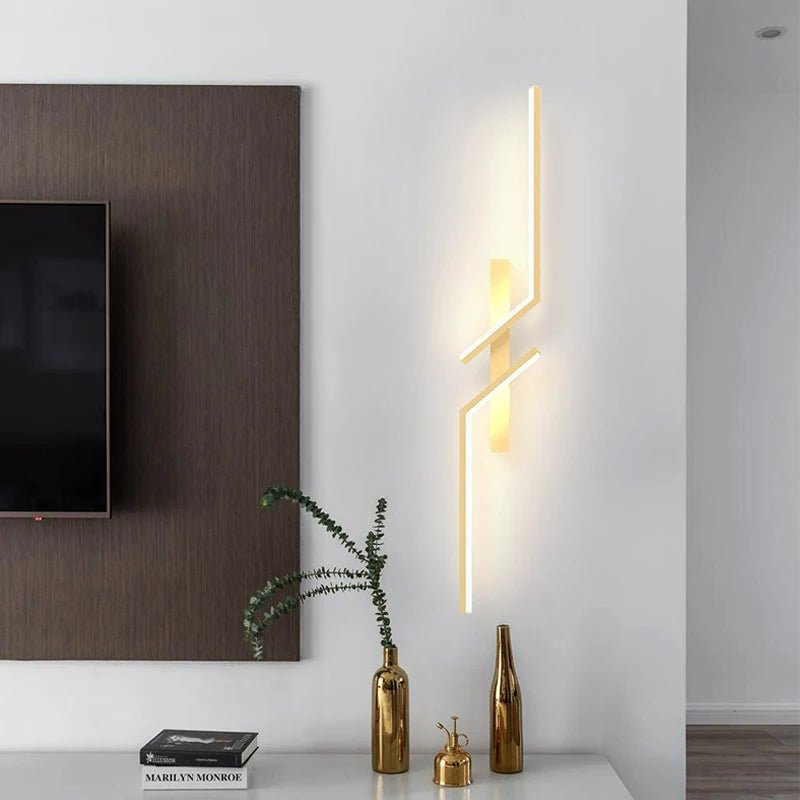 Kreativ LED-vegglampe med stripedesign | Moderne design