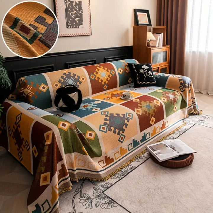 Skanto | Moderne Geometrisk Tribal Sofaputetrekk