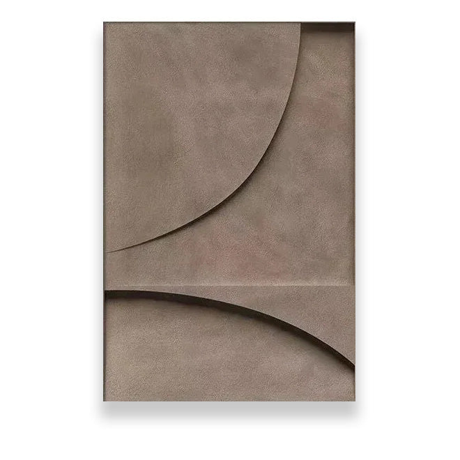 Moderne minimalistiske flate geometriske linjer veggkunst fine kunst lerret utskrifter retro brun abstrakt bilder for stue moderne interiør dekor | Skanto