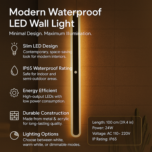 Skanto | Moderne Vanntett LED Vegglampe