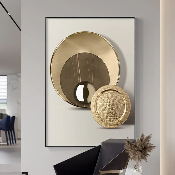 Moderne abstrakt arkitektonisk estetikk vegkunst Fine Art lerrettrykk Minimalistiske futuristiske bilder for moderne loftleilighet stuedekorasjon | Skanto