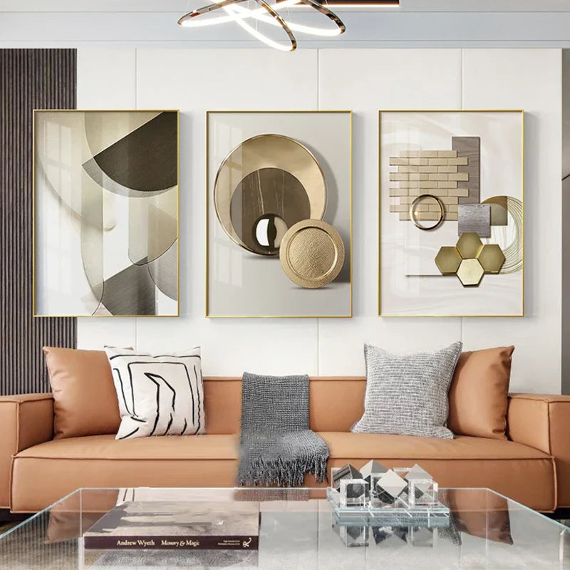 Moderne abstrakt arkitektonisk estetikk vegkunst Fine Art lerrettrykk Minimalistiske futuristiske bilder for moderne loftleilighet stuedekorasjon | Skanto