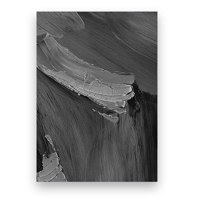 Moderne abstrakte svart-hvitt minimalistisk veggkunst fine art lerretsutskrifter teksturell design bilder for moderne loftleiligheter hjemmekontor dekor | Skanto