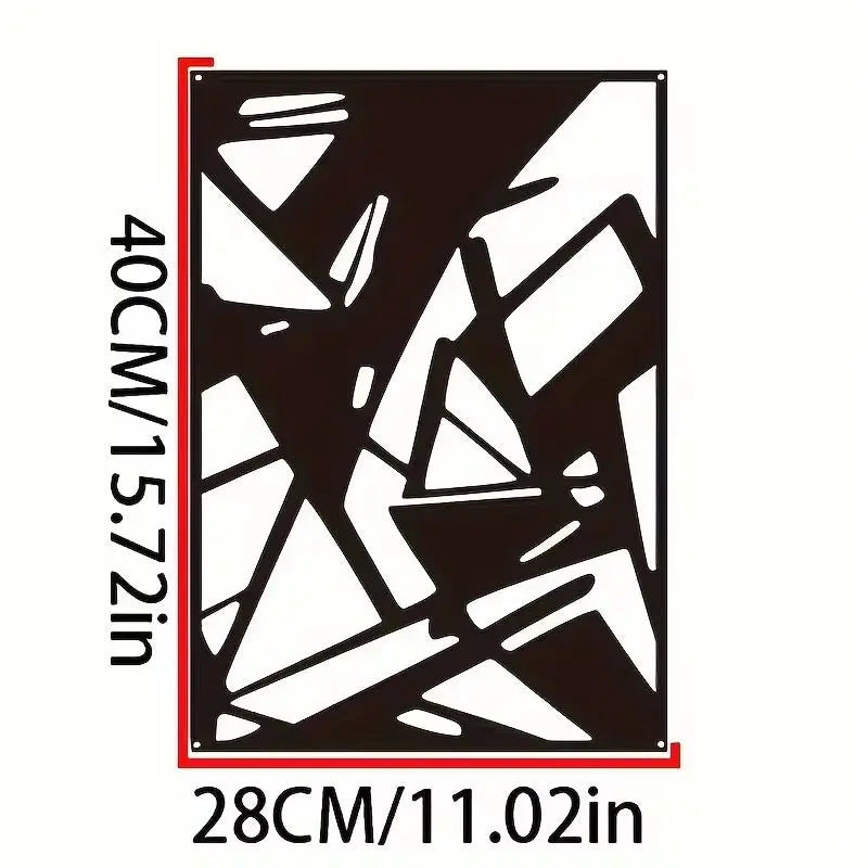 Moderne abstrakt jernkunst veggkunst 3D metallskulptur veggdekorasjon for stue spisestue kreativ moderne nordisk boligkultur | Skanto