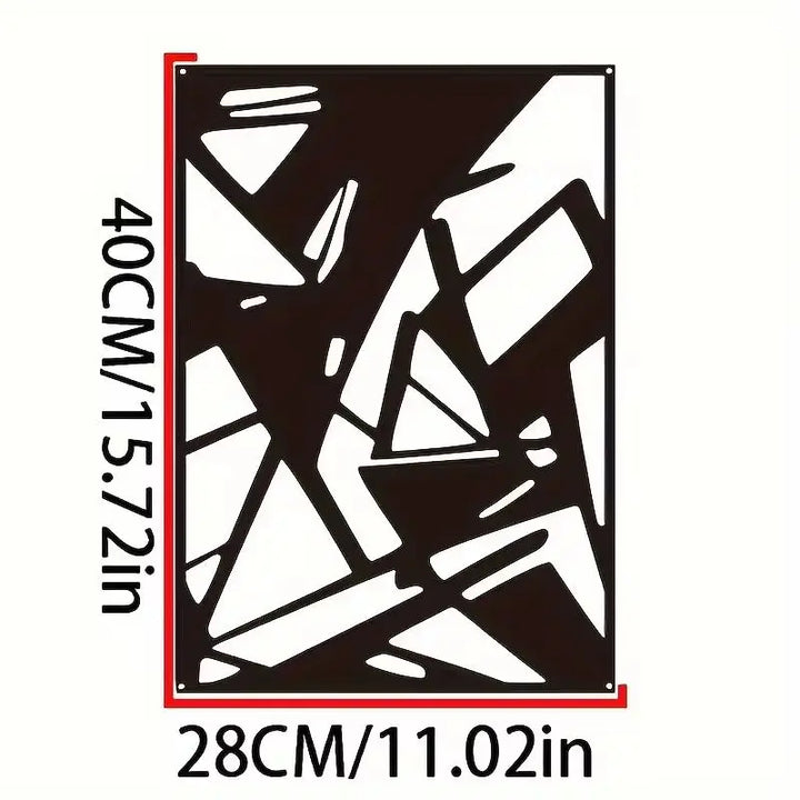 Moderne abstrakt jernkunst veggkunst 3D metallskulptur veggdekorasjon for stue spisestue kreativ moderne nordisk boligkultur | Skanto