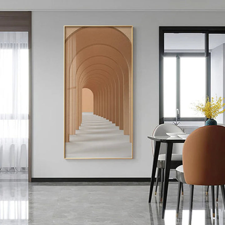 Moderne Abstrakt Minimalistiske Buemotiver Arkitektur Veggkunst Fine Art Lærred Utskrifter Bilder For Inngangshall Foyer Stue Hjemmekontor Dekor | Skanto