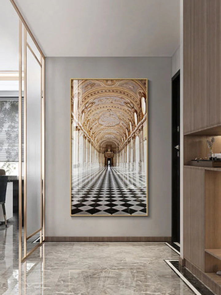 Moderne Abstrakt Minimalistiske Buemotiver Arkitektur Veggkunst Fine Art Lærred Utskrifter Bilder For Inngangshall Foyer Stue Hjemmekontor Dekor | Skanto