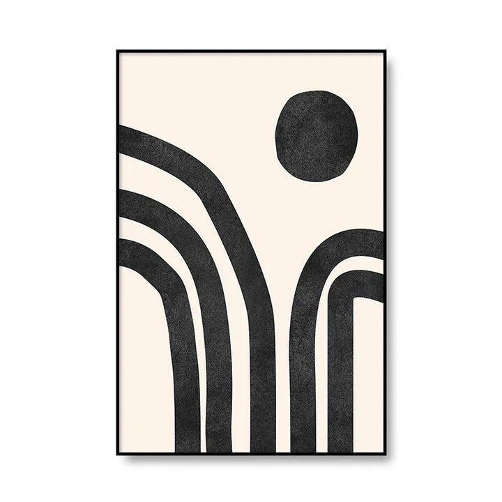 Moderne abstrakte minimalistische feminine kroppskunst linjekunst veggkunst Fine Art lerrettrykk svart hvitt plakatbilder for moderne interiør | Skanto