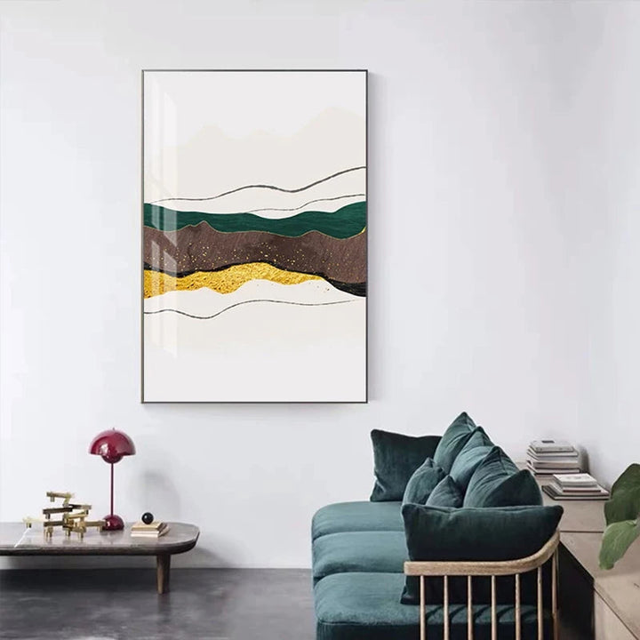 Abstract Mountain Landscape Wall Art Fine Art Canvas Prints Pictures For Modern Apartment Living Room Bedroom Hotel Room Art Decor | Skanto