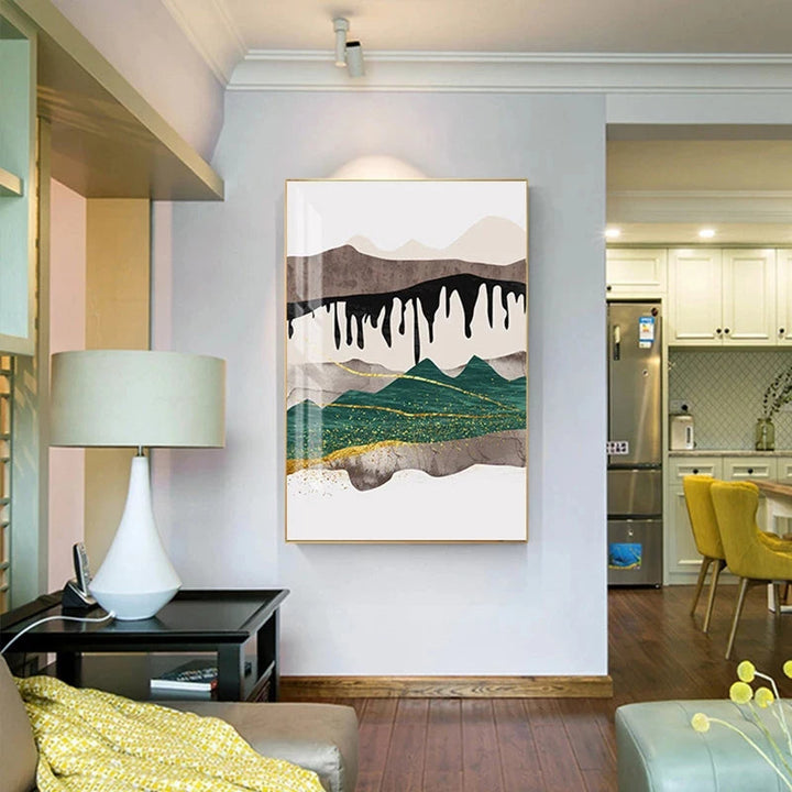 Abstract Mountain Landscape Wall Art Fine Art Canvas Prints Pictures For Modern Apartment Living Room Bedroom Hotel Room Art Decor | Skanto