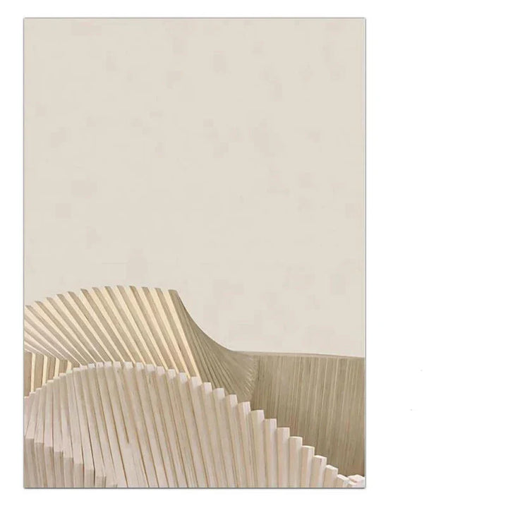 Moderne abstrakte surreale Geometri Veggkunst fine kunst lerretstrykk nøytrale toner bilder for stue spisestue soverom kunst dekor | Skanto