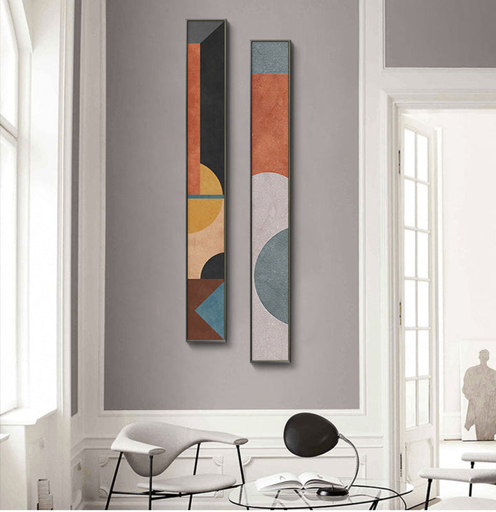 Fargerik Høy Abstrakt Slank Format Veggkunst K unstdrucker Kreativ Kunstverk For Moderne Stue Entre Soverom Kunst Dekor | Skanto